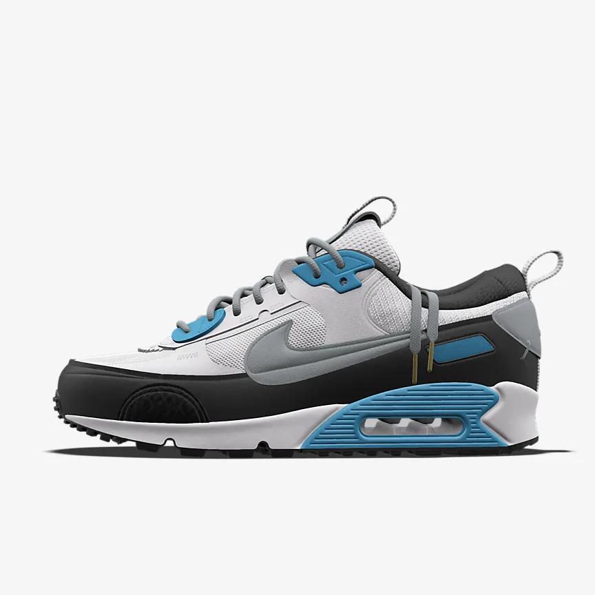 Giày Nike Air Max 90 Futura Unlocked By You Nam Trắng Xanh